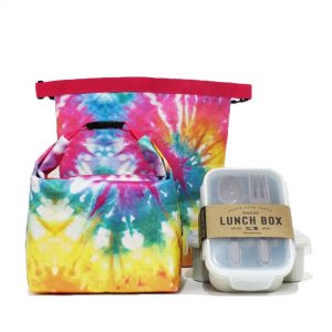 Super Set Lunchbag 1 + Lunch Box 2/ “Color Dyed Design” Thermal Handle Paper Bag กระเป๋ากระดาษ กันน้ำ รักษาอุณหภูมิ เซ็ตกระเป๋าเก็บอุณหภูมิ 1+กล่อง 2